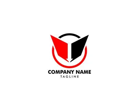 Circle Arrow Logo Template Vector Design Stock Illustration
