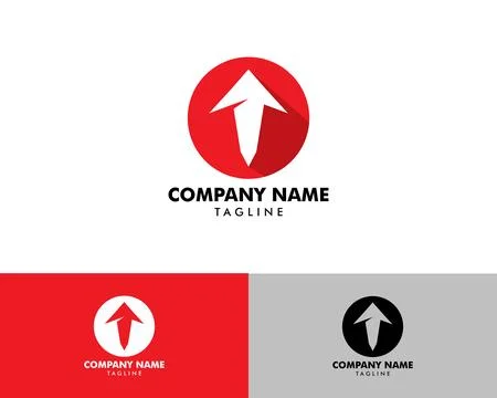 Circle Arrow Logo Template Vector Design Stock Illustration