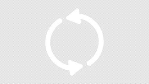 Circle Arrow Loop Icon Animation, Isolated Motion Graphic Symbol Stock Footage 322985469