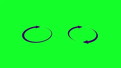 Circle arrow rotated animation on the black background .loaded animation. 스톡 동영상 332959701