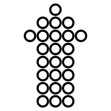 Circle Arrow Up Stroke Vector Icon Stock Illustration