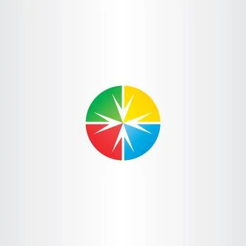 Circle arrow target vector point icon Stock Illustration