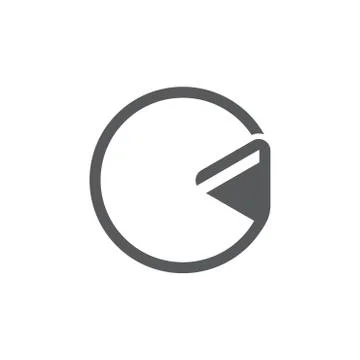 Circle arrow triangle logo vector Illustrazione stock