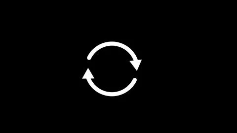 Circle arrow with update restore icon Stock Illustration
