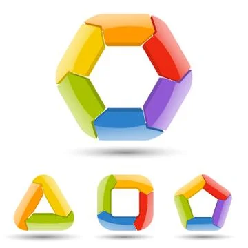 Circle arrows 3D infographic, cycle diagram, graph, presentation chart. Business イラスト素材