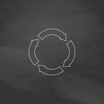 Circle arrows computer symbol Stock Illustration