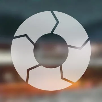 Circle arrows linear infographic. Template for cycle diagram, graph Stock Illustration