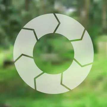 Circle arrows linear infographic. Template for cycle diagram, graph Stock Illustration