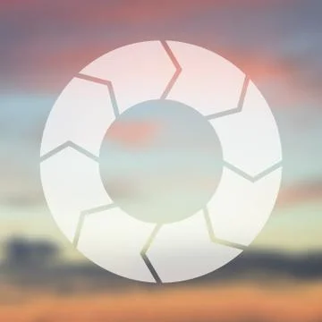 Circle arrows linear infographic. Template for cycle diagram, graph Stock Illustration