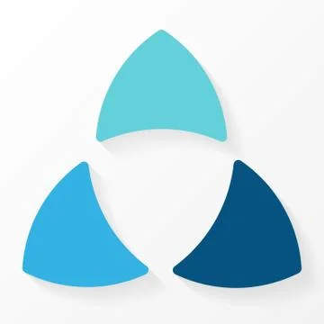 Circle arrows triangle infographic, cycle diagram, graph, presentation chart Illustrazione stock