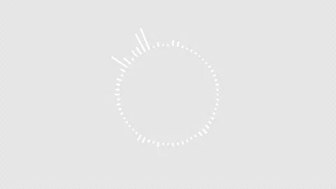 Circle Audio Spectrum Animation on alpha channel background, Circular Audio.. Stock Footage 307449556