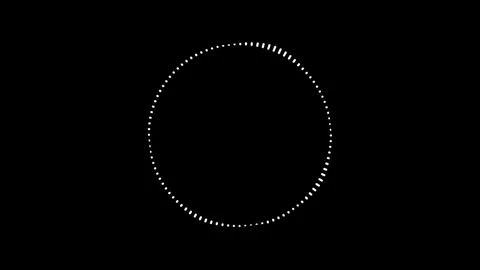 Circle audio spectrum visualizer, graphic animation, Music visualizer Stock Footage 311061715