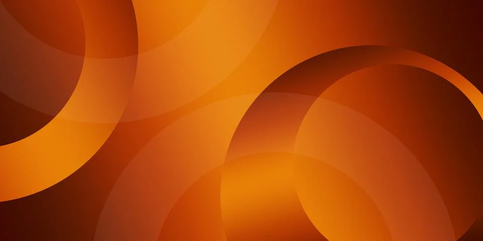 Circle Background. Abstract elements. Orange illustration design. Modern concept Illustrazione stock