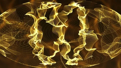 Circle background abstract gold color. Stock Footage 88305836