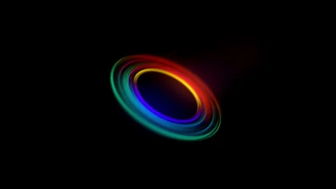 Circle Background in all colors of the rainbow Stock Footage 253563851