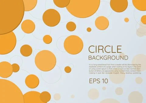Circle background modern round style shape complex with space for your text Stock Illustration