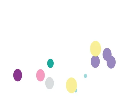 Circle background with motion of abstract colorful circular shapes seamless loop Stock Footage 77213190