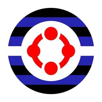Circle badge Fetish flag vector illustration isolated. Illustrazione stock