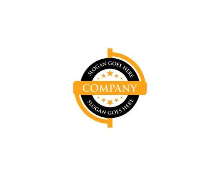Circle badge logo vector illustration Stock Illustration