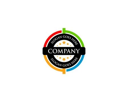 Circle badge logo vector illustration Stock Illustration