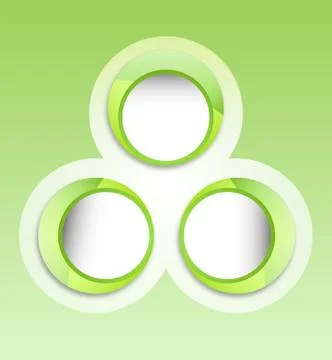 Circle banner sticker Illustrazione stock