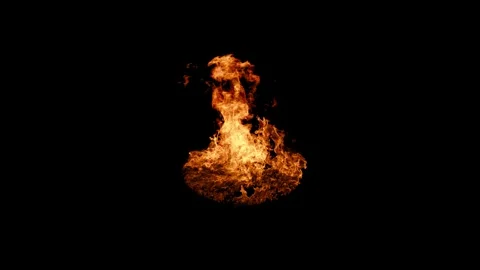 Circle Barrel Fire Angled View Seamless Loop Видео 259211641
