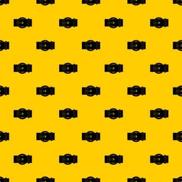 Circle belt buckle pattern vector Stock Illustration