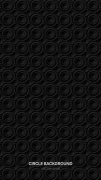 Circle Black Background. Abstract dark patterns. Vector concept Stock Illustration