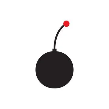 Circle black booby trap logo design vector graphic symbol icon sign illustr.. Stock Illustration