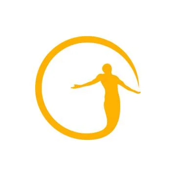 Circle of Bless Symbol Design Stock Illustration