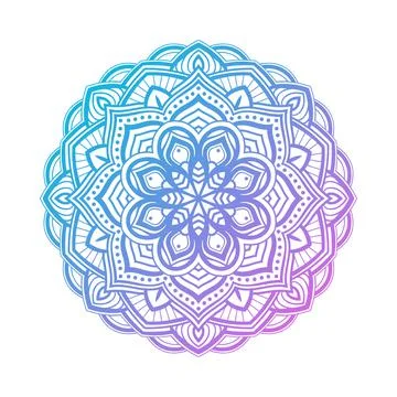 Circle blue and purple pattern Stock Illustration