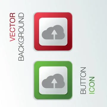 Circle blue icon with shadow. cloud download Illustrazione stock