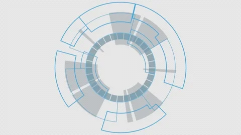 Circle blue with loop motion  Stock Footage 287924208