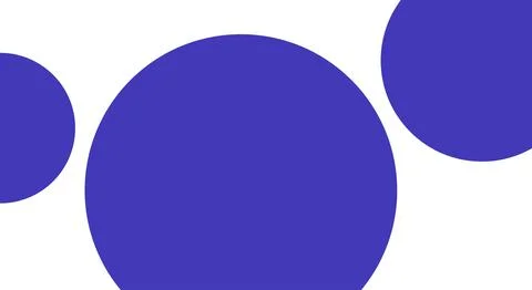 Circle Blue White Background. Geometric Abstract Simple Template Stock Illustration