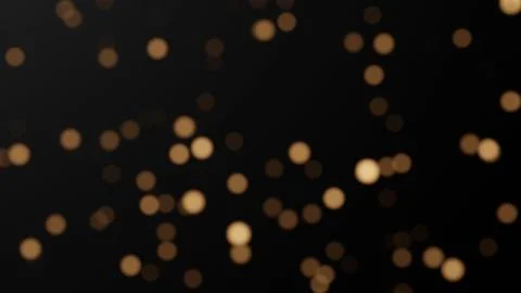 Circle bokeh overlay on black background. 3d rendering Stock Illustration