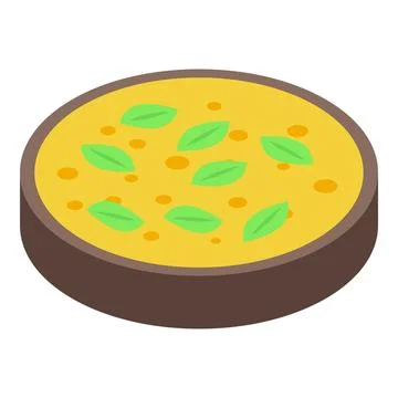 Circle bread crouton icon isometric vector. Stick toasted Stock Illustration