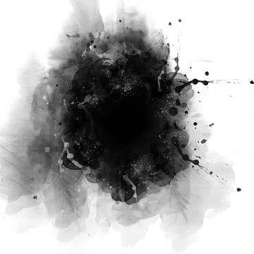 Circle brush stroke vector isolated on white background. Black circle brush.. Stock Photos