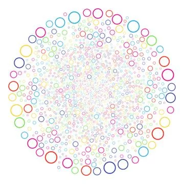Circle Bubble Exploding Globula Stock Illustration