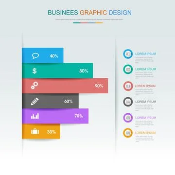 Circle business Infographic Elements - process infographics, steps and option Stock Illustration