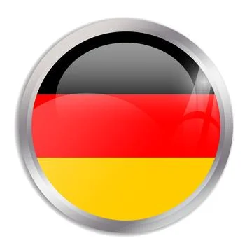 Circle button flag of Germany Stock Illustration
