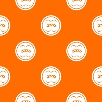 Circle button pattern vector orange 스톡 일러스트