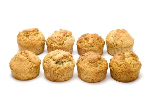 Circle cake on white Foto stock