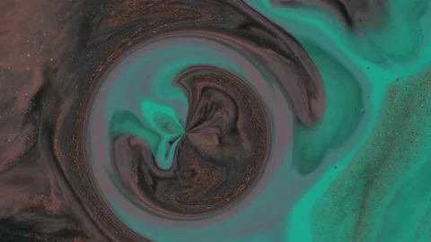 Circle center vortex. Teal mint turquoise colored background Stock Footage 153473691