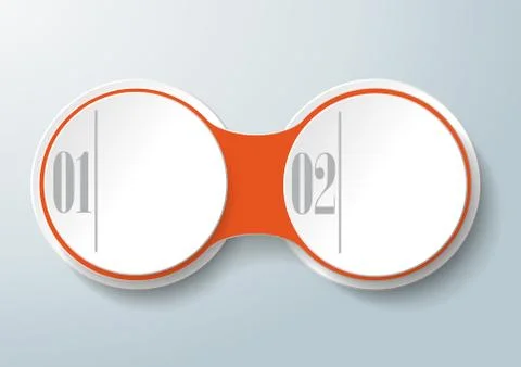 Circle chain 2 options Illustrazione stock