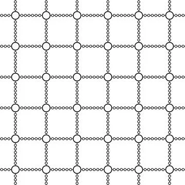 Circle chain fabric basic pattern Stock Illustration