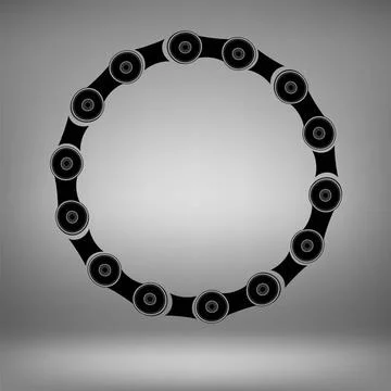 Circle Chain Frame Circle Chain Frame on Grey Light Background Copyright: ... Stock Photos