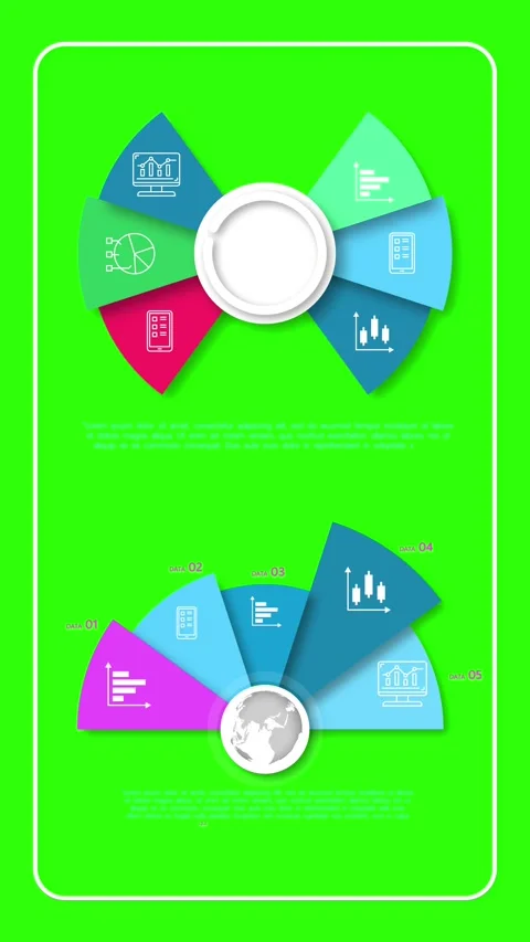 Circle Charging Animation on Green Background  Stock Footage 289809080