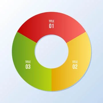 Circle chart, Circle infographic or Circular diagram Stock Illustration