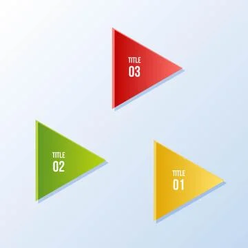 Circle chart, Circle infographic with triangle shape Ilustración de archivo