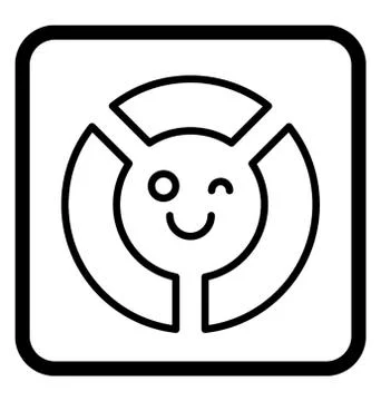Circle Chart Emoji Stock Illustration